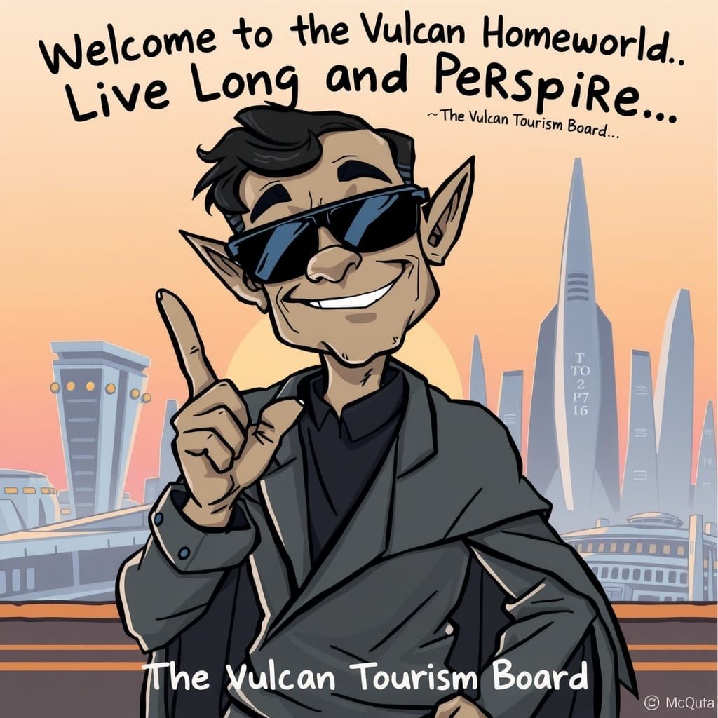 Vulcan Party Animal Welcomes You to His Homeworld