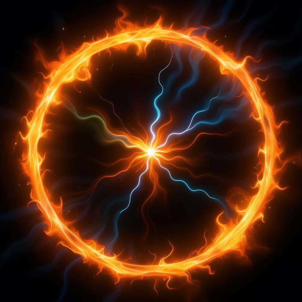 Explosion of Pure Energy in Rainbow Hues