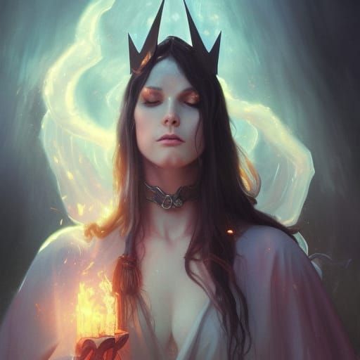 Gothic Magician Portrait in High Detail