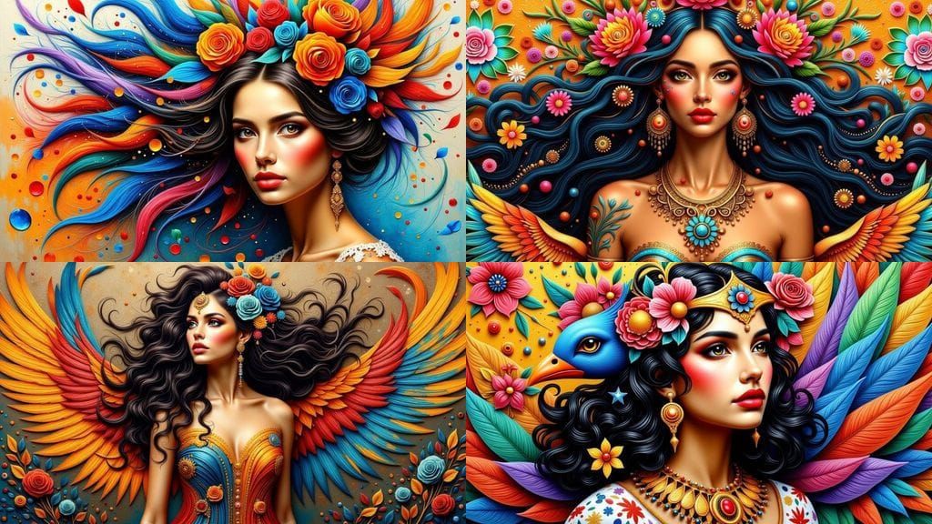 Vibrant Bird Goddess of Vinča Culture