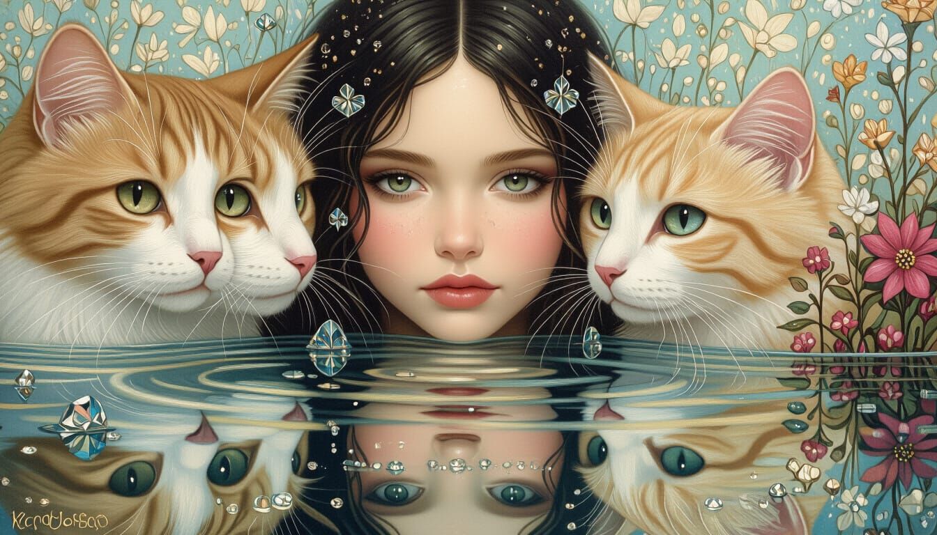 Dreamy Visionary Art with Crystaldelic Reflections
