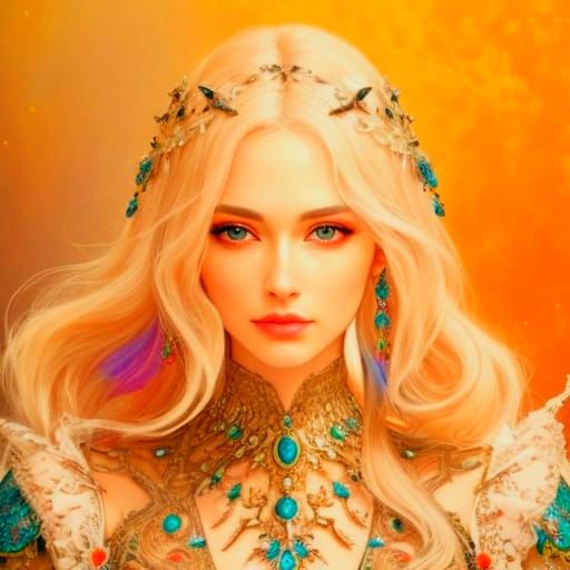 Hyperrealistic Portrait of a Futuristic Beauty