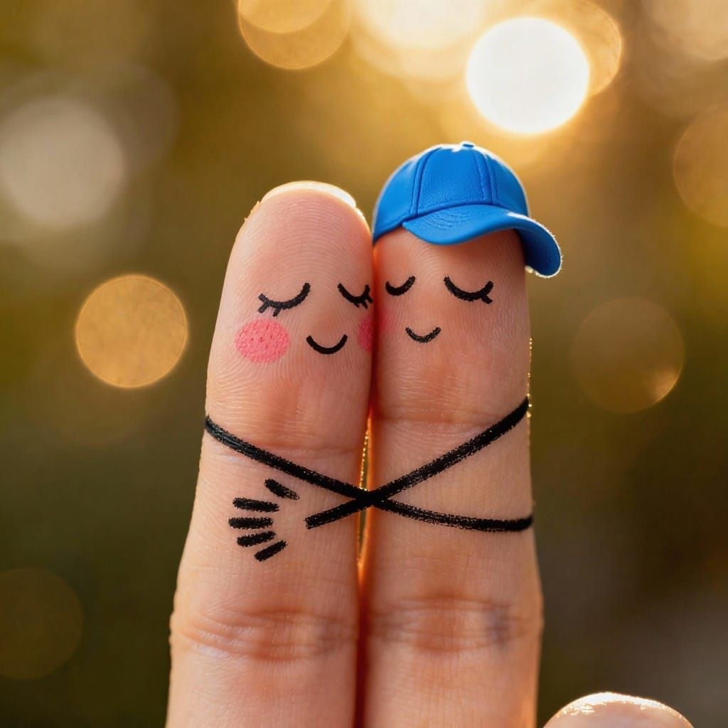 Digits With Faces in Love