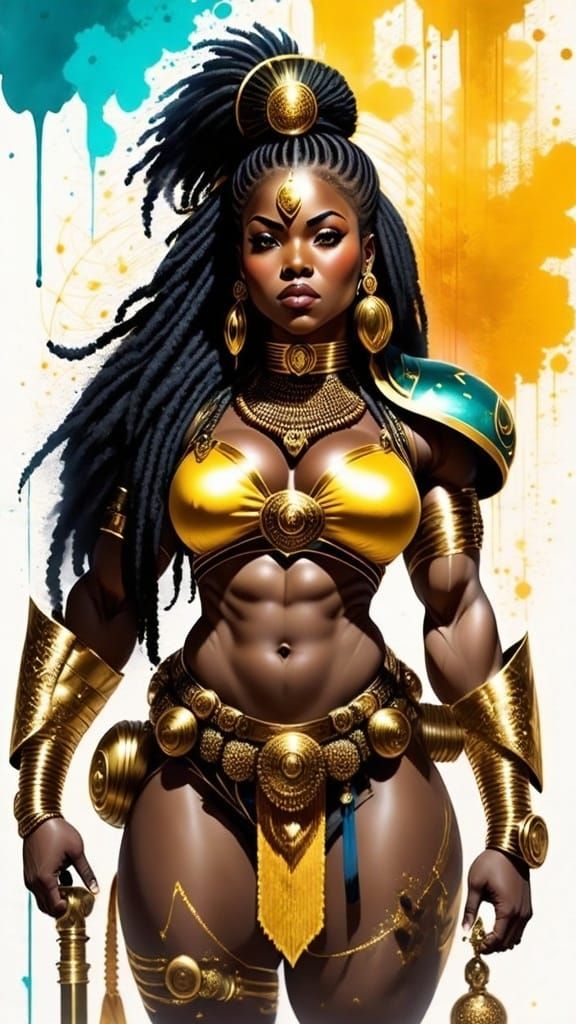 Fine Art Portrait of a Captivating Somali Warrior