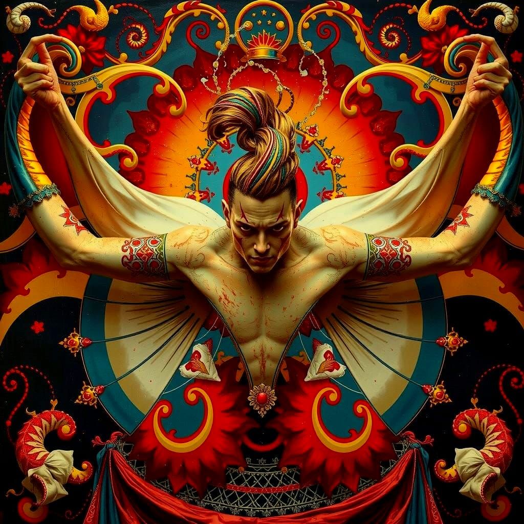 Abstract Swirling Forms in Dynamic Motion