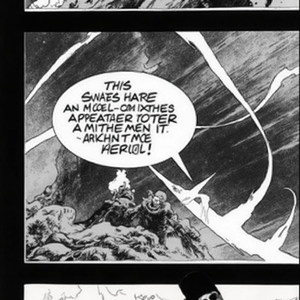 Epic Manga Spread in Dynamic Neal Adams Style