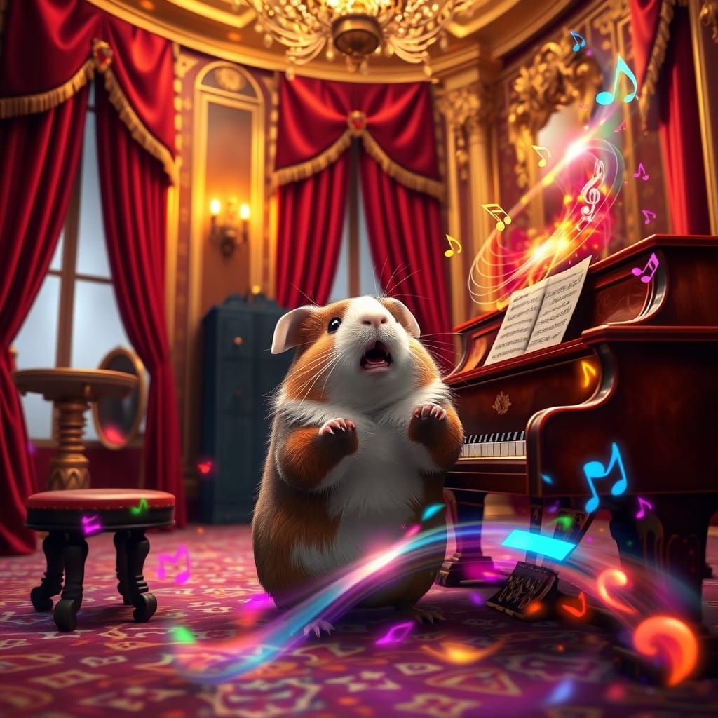 Guinea Pig Maestro Performs Musical Masterpiece in Lavish Mu...