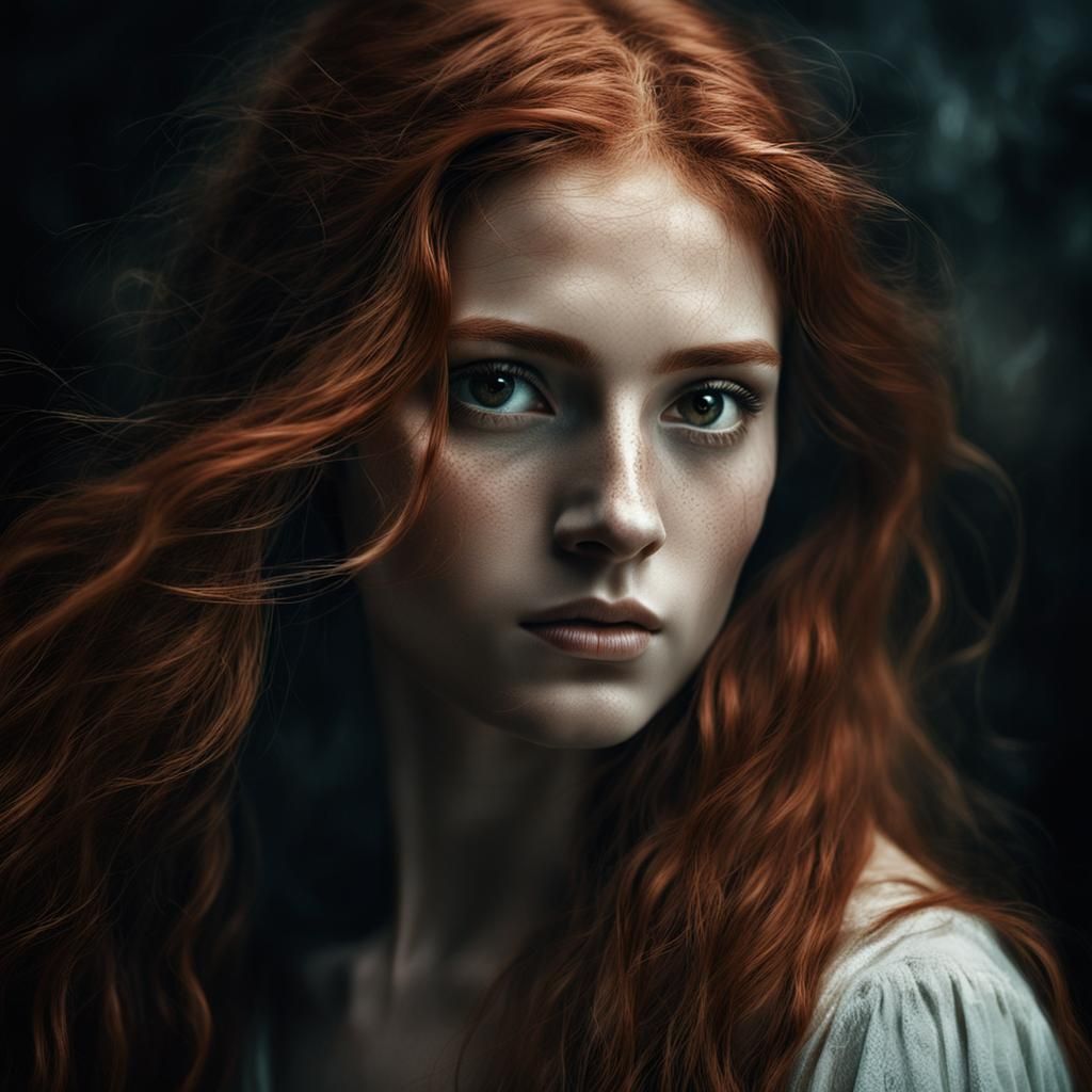 Portrait of a Greek Hetaera in Digital Art Style