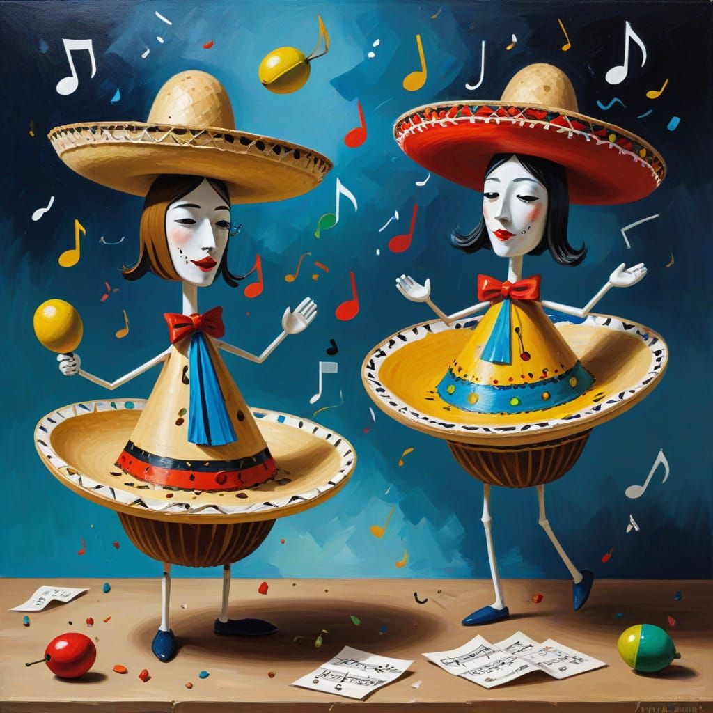 Nutty Fiesta: Surreal Sombrero Party