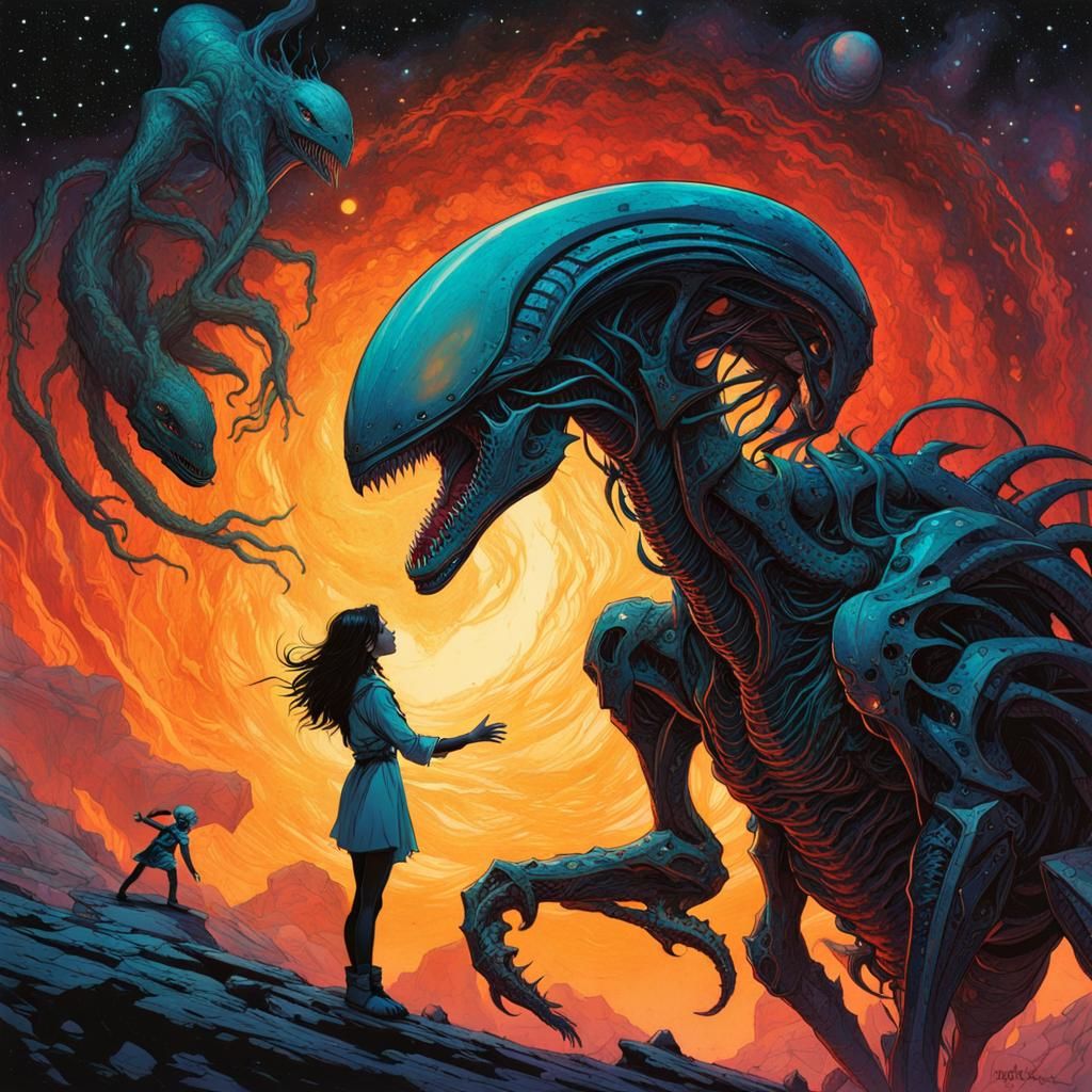 Girl Extends Friendship to Alien Symbiote