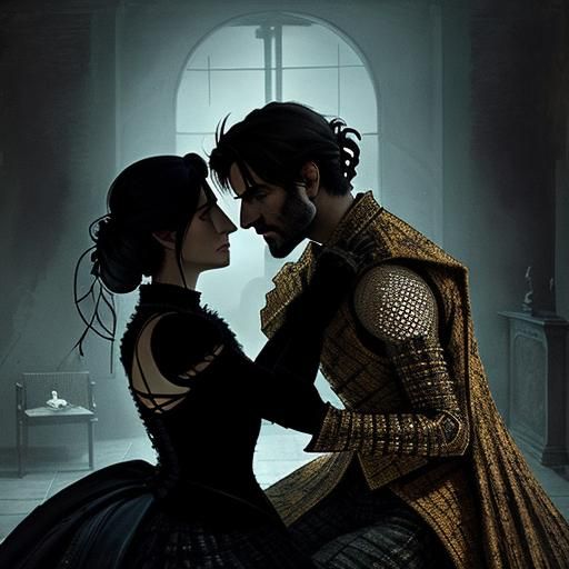 Surreal War Game: Inner Struggle in Modigliani Style