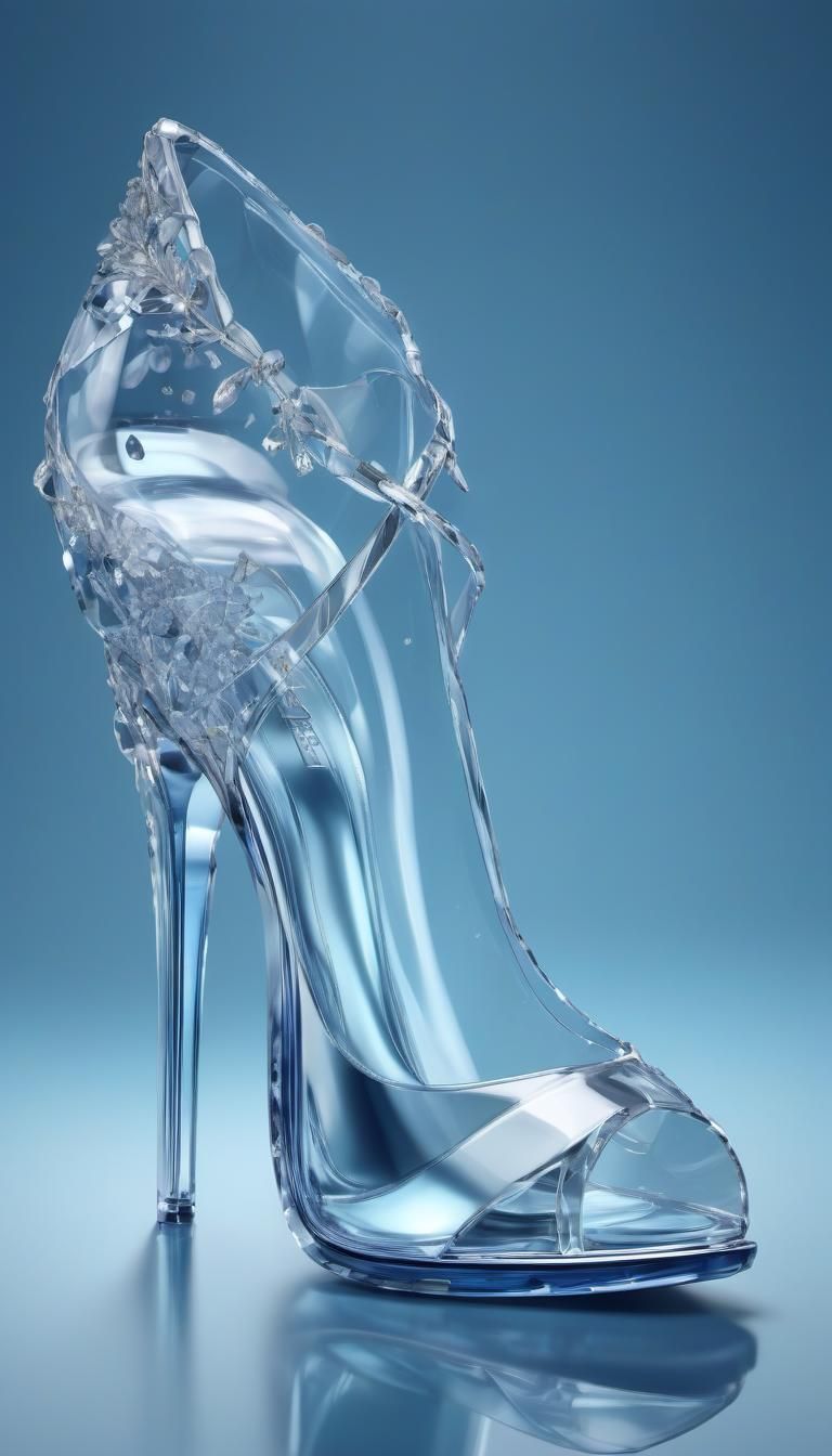 Crystal High Heel Perfume in Art Nouveau Style