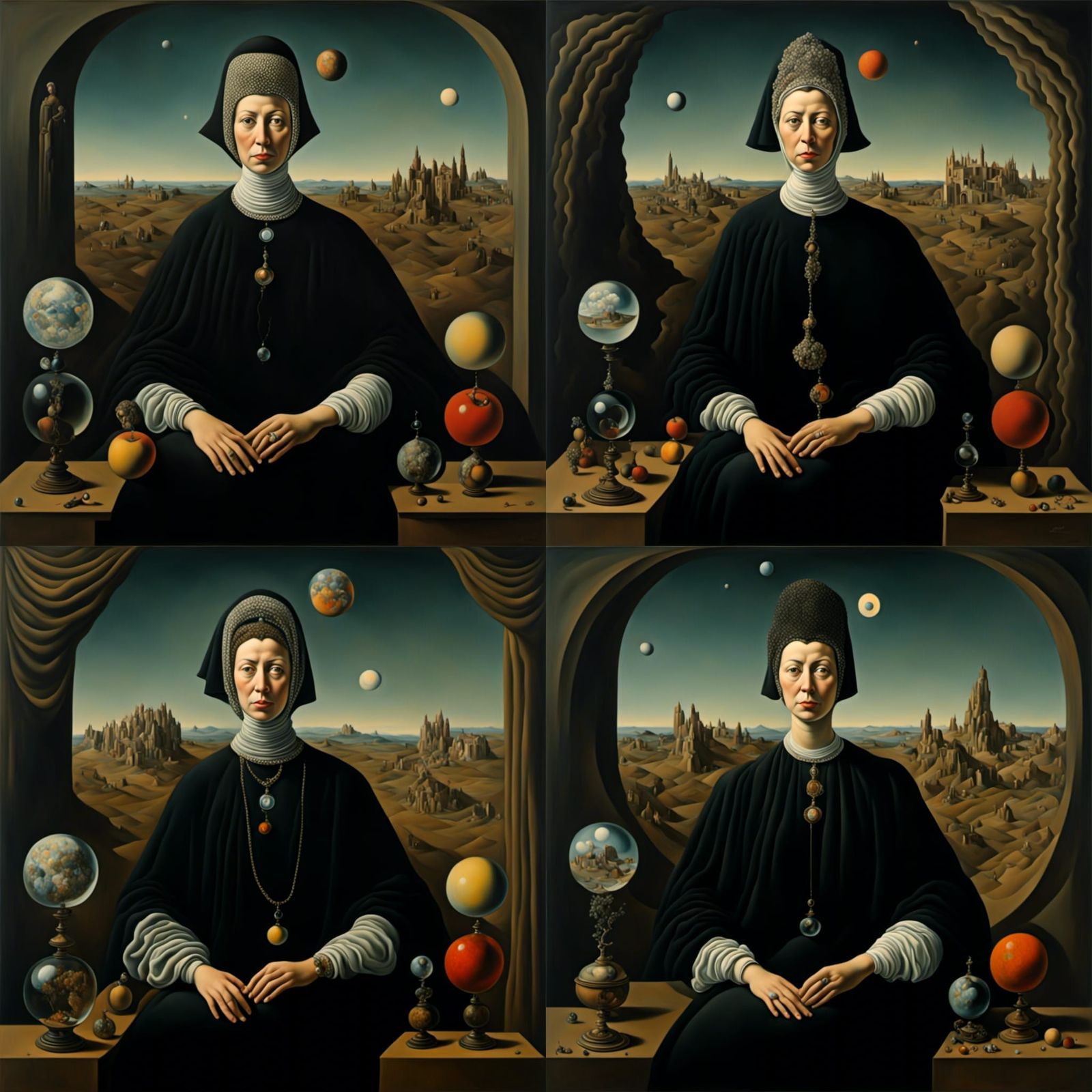 a portrait of a woman