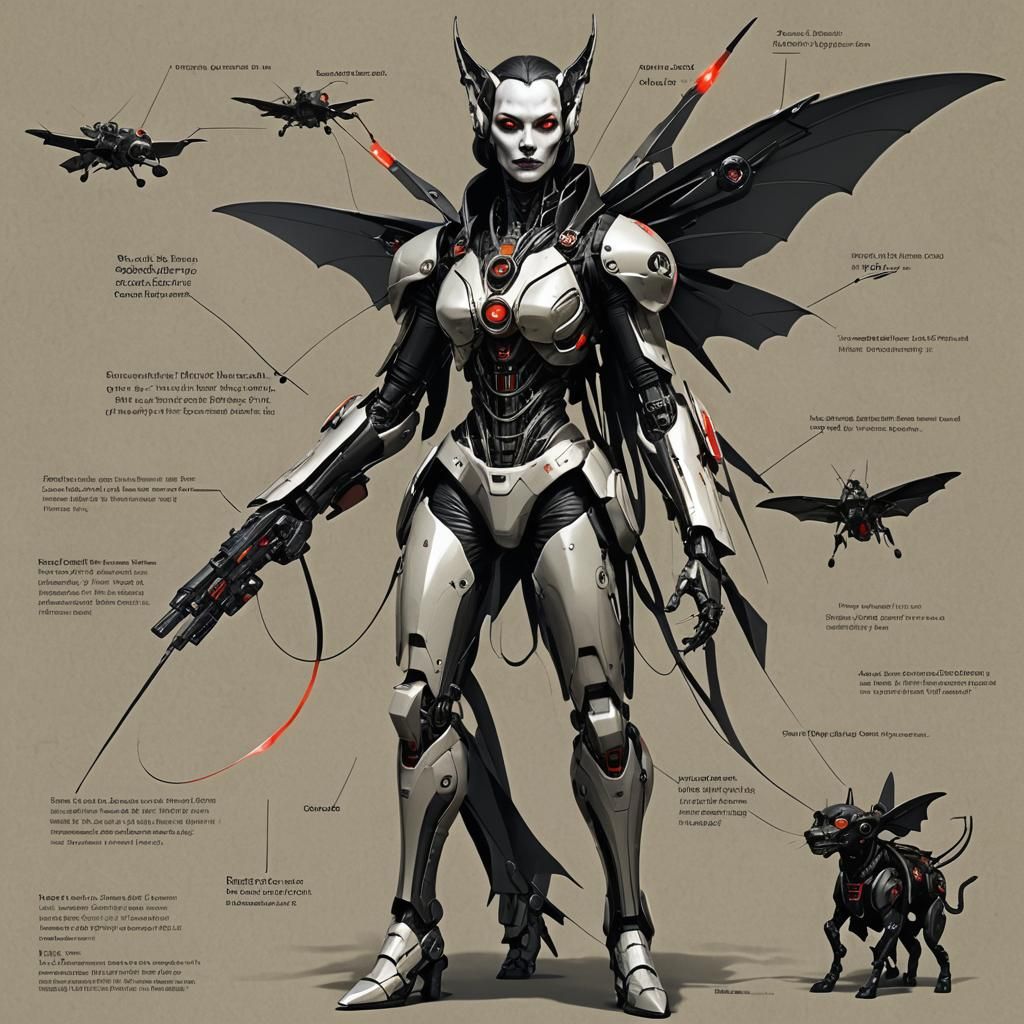 Voodoo Vampire Leads Robot Dog in WWI Biplane