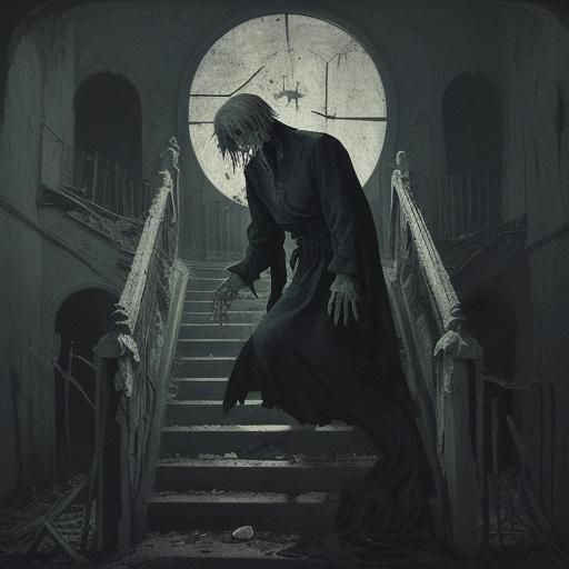 Ghoul's Descent: Surreal Art Inspired by Masters