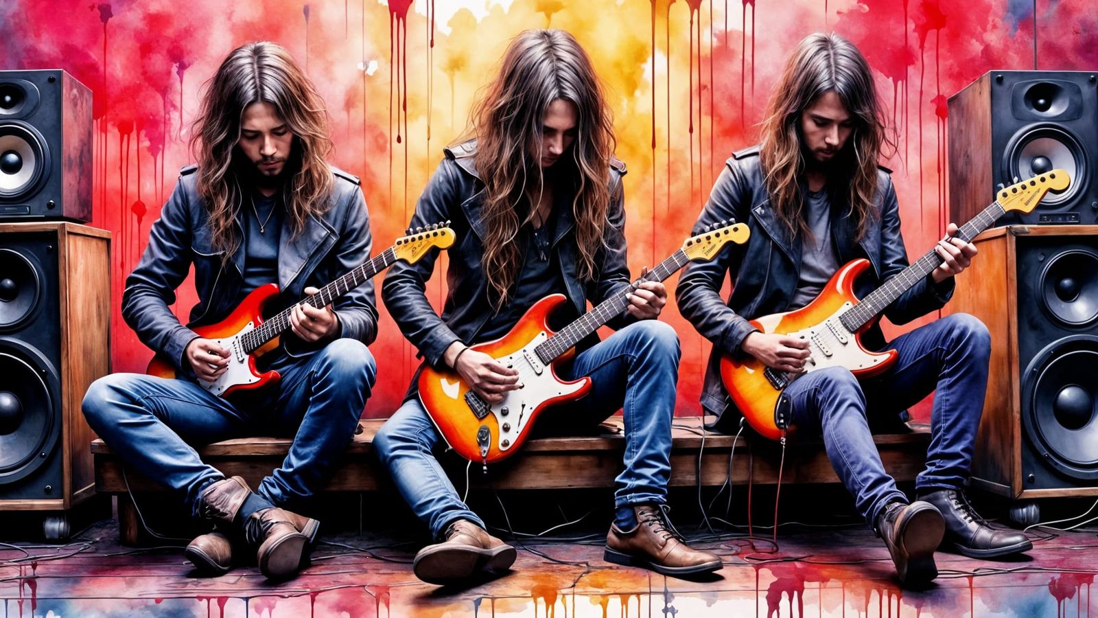 Ethereal Rock Balladists in a Futuristic Living Room