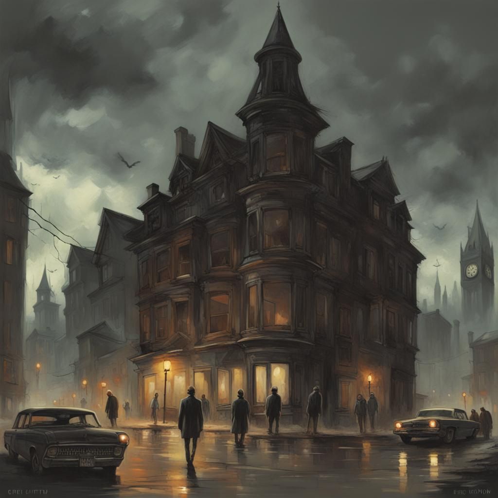Sinister Haunted City with Hypnotized Inhabitants