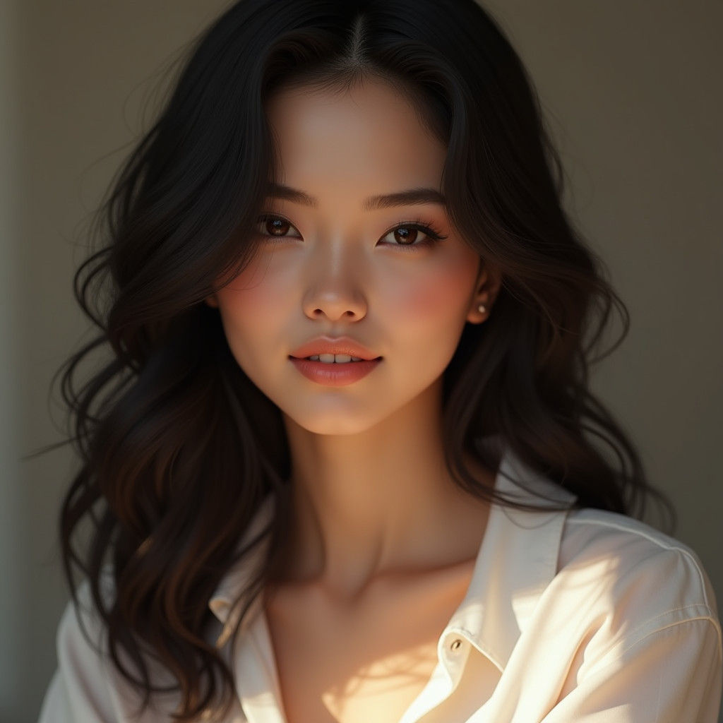 Expressive Portrait with Soft Lighting in Ultra-Realistic St...