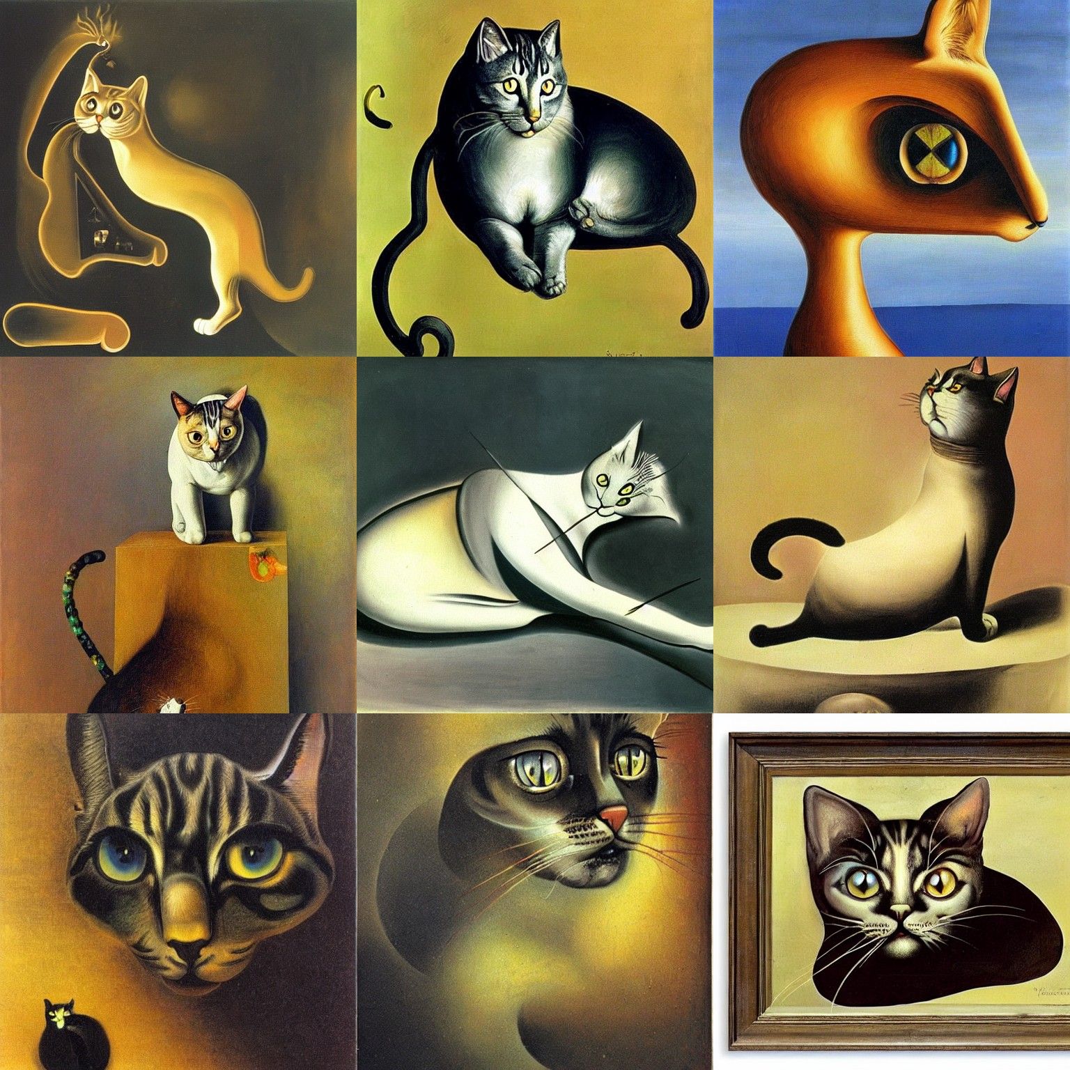 Surreal Cat in Dali Style