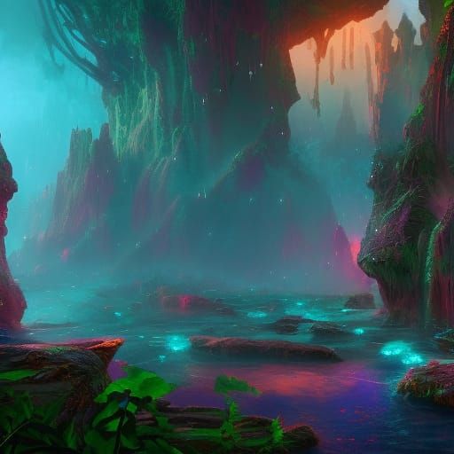 Magic Crystal Shop: Fantasy Concept Art