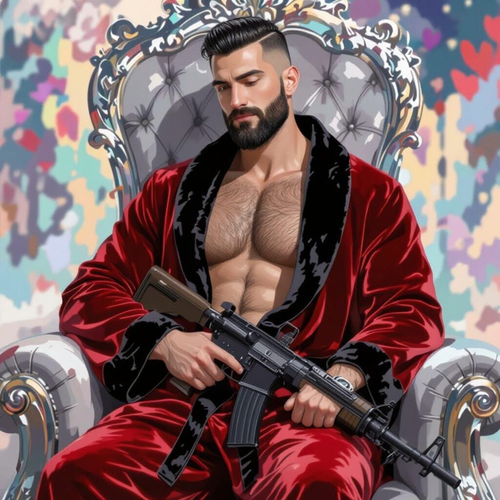 Handsome Men Hugging in Dark Alleyway