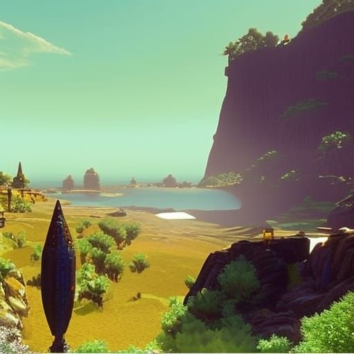 Vast Detailed Environment with Raytracing
