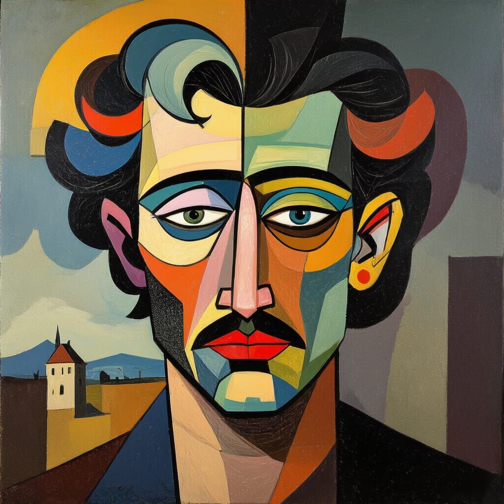 Surreal Dreamer in Abstract Baroque Style