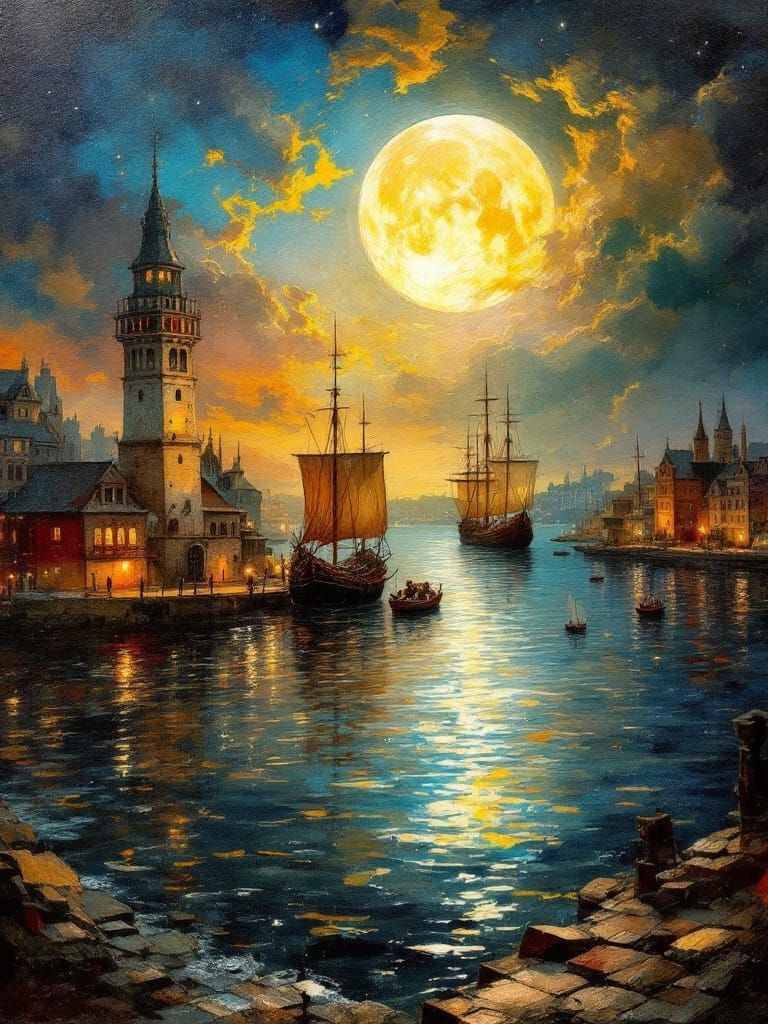 A very magnificent masterpiece neo impressionist inspired oil painting with grainy mixed media collage creation with fin...