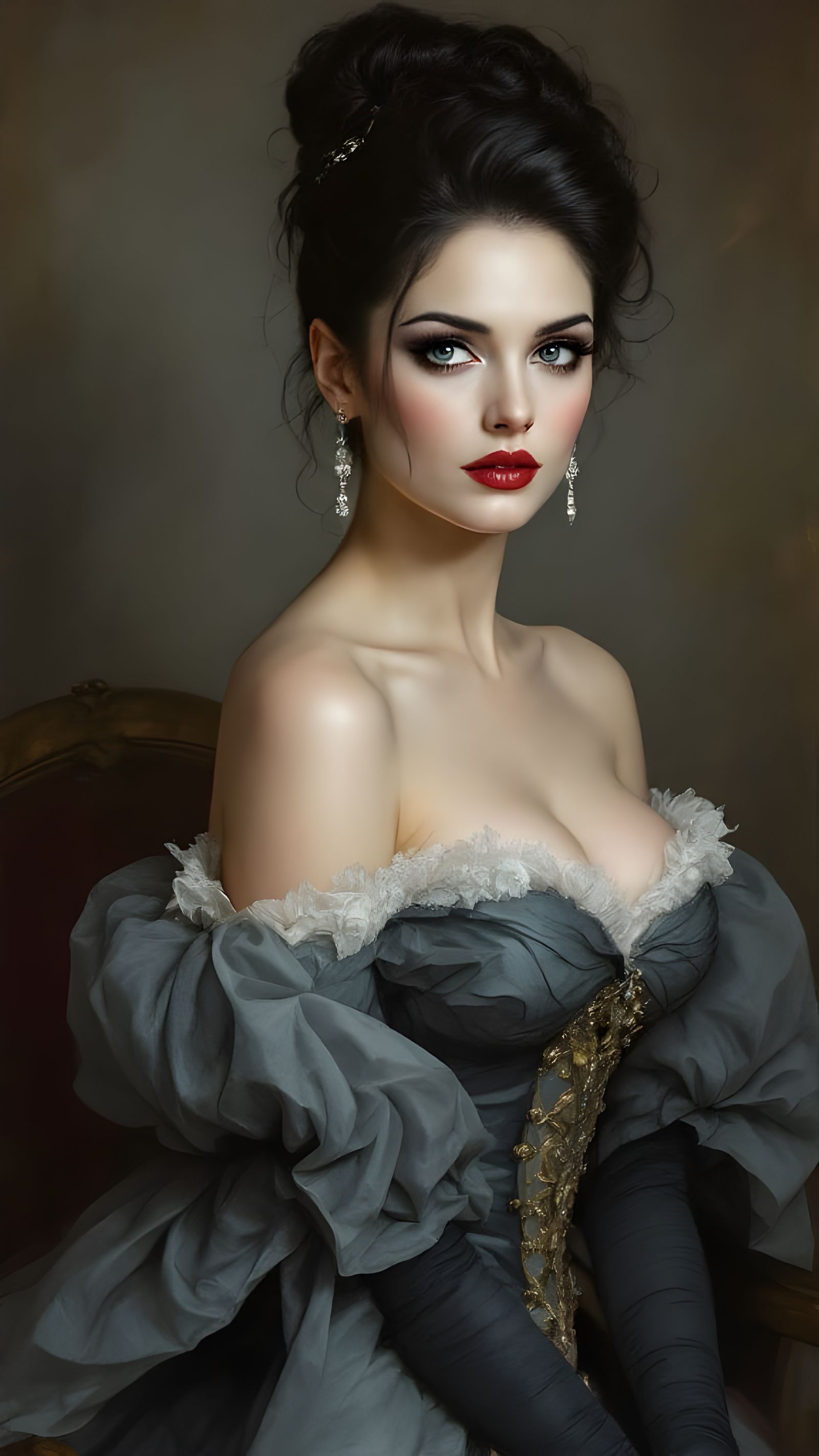 Timeless Victorian Femme Fatale Portrait