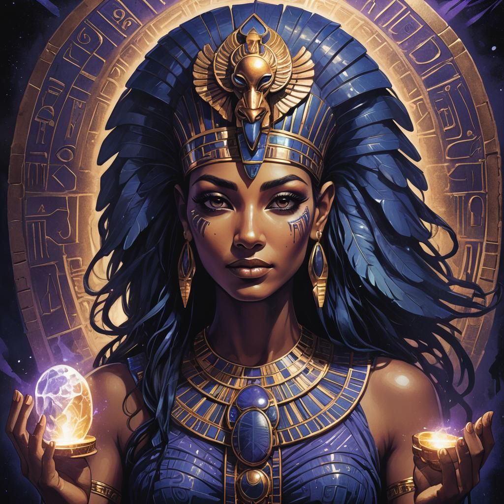 Egyptian Goddess Containing RA's Ethereal Soul