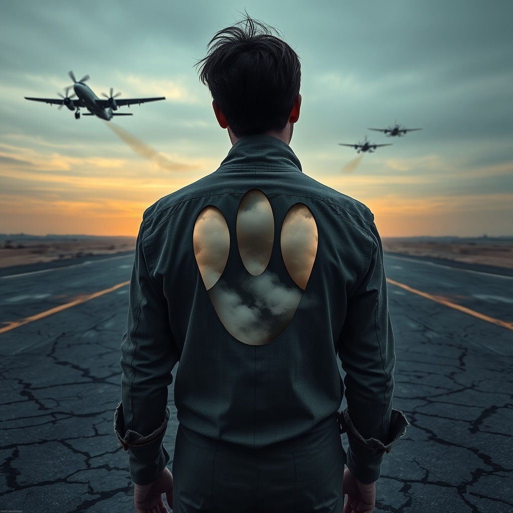 Desolate Pilot Watches Planes Take Off