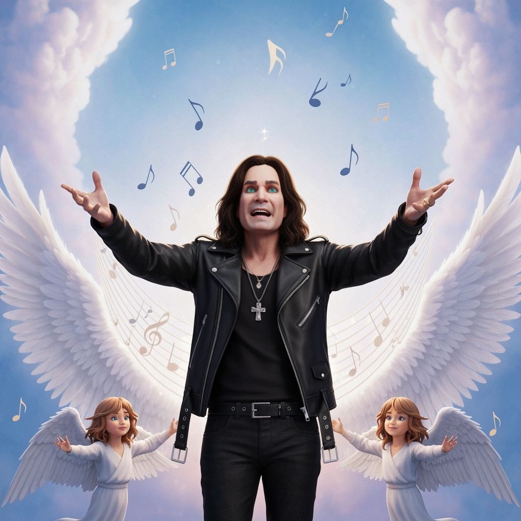 Ozzy Osbourne Teaches Angels to Sing in 3D Anime Art