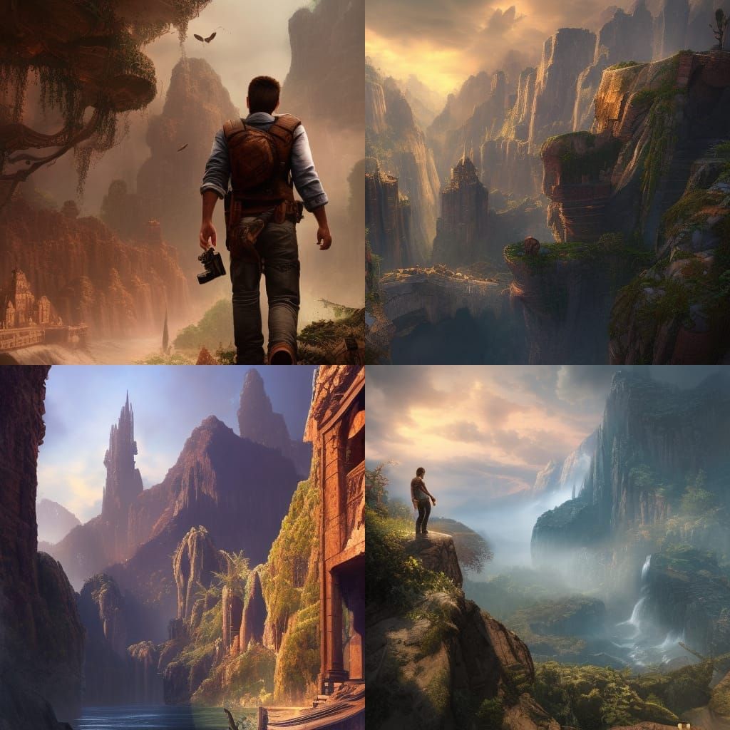 Nathan Drake: Detailed Matte Painting in Unreal Engine