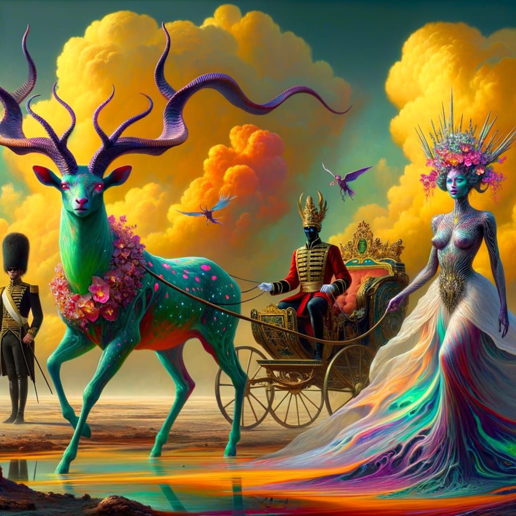 Eerie Sci-Fi Cinematic of Ancient Alien Warlords and Satyr