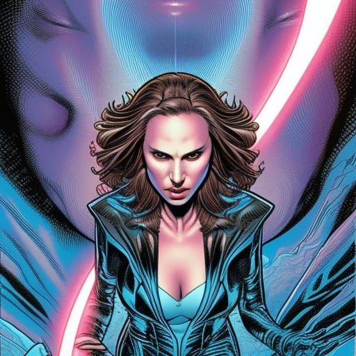 Natalie Portman Comic Book Art Illustration