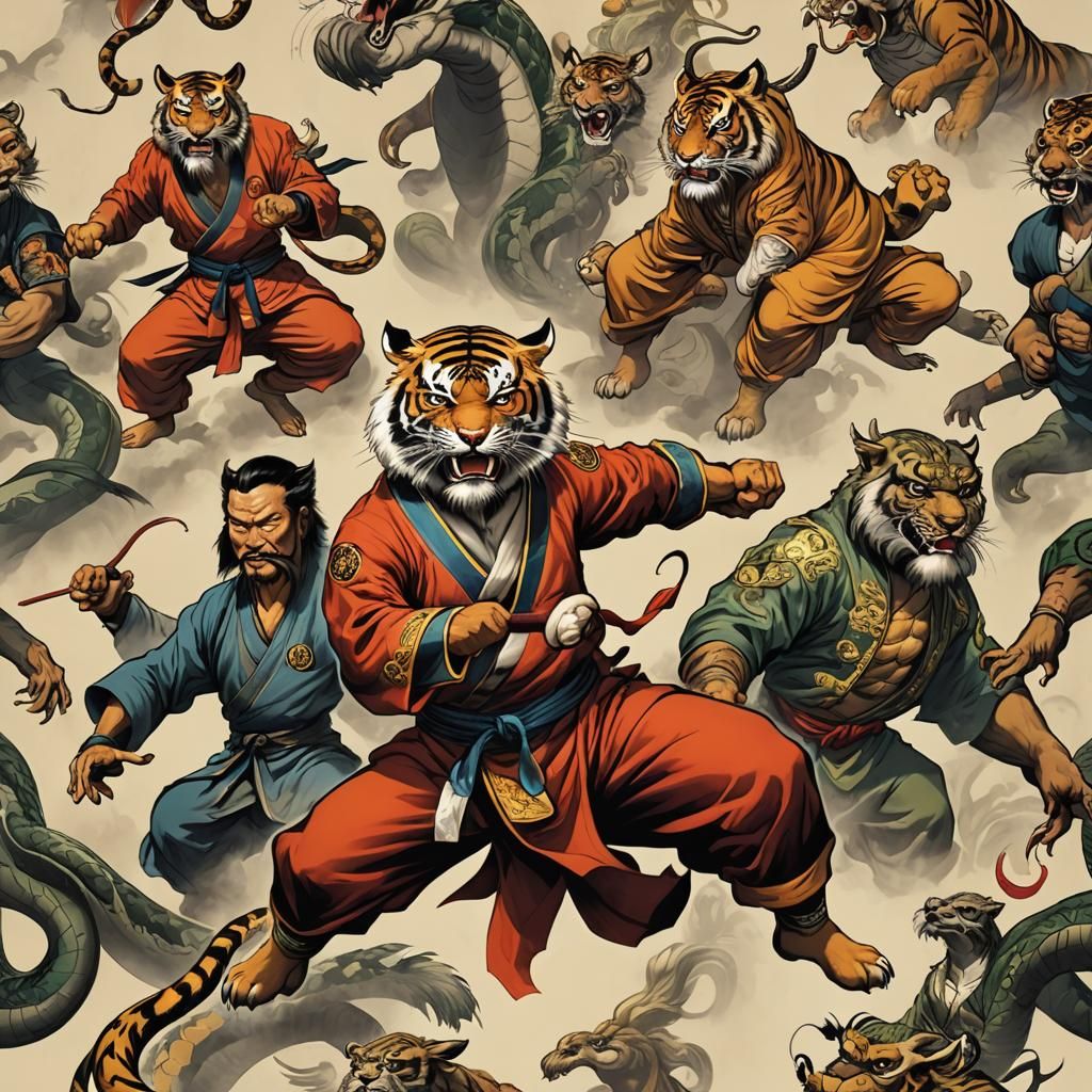 The Furious Five Kung Fu Masters of China