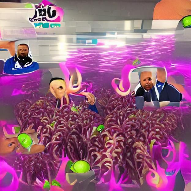 Joe Biden and DJ Khaled in Squid Game