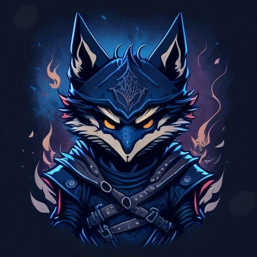 Dark Knight Foxington: AI Interpretation