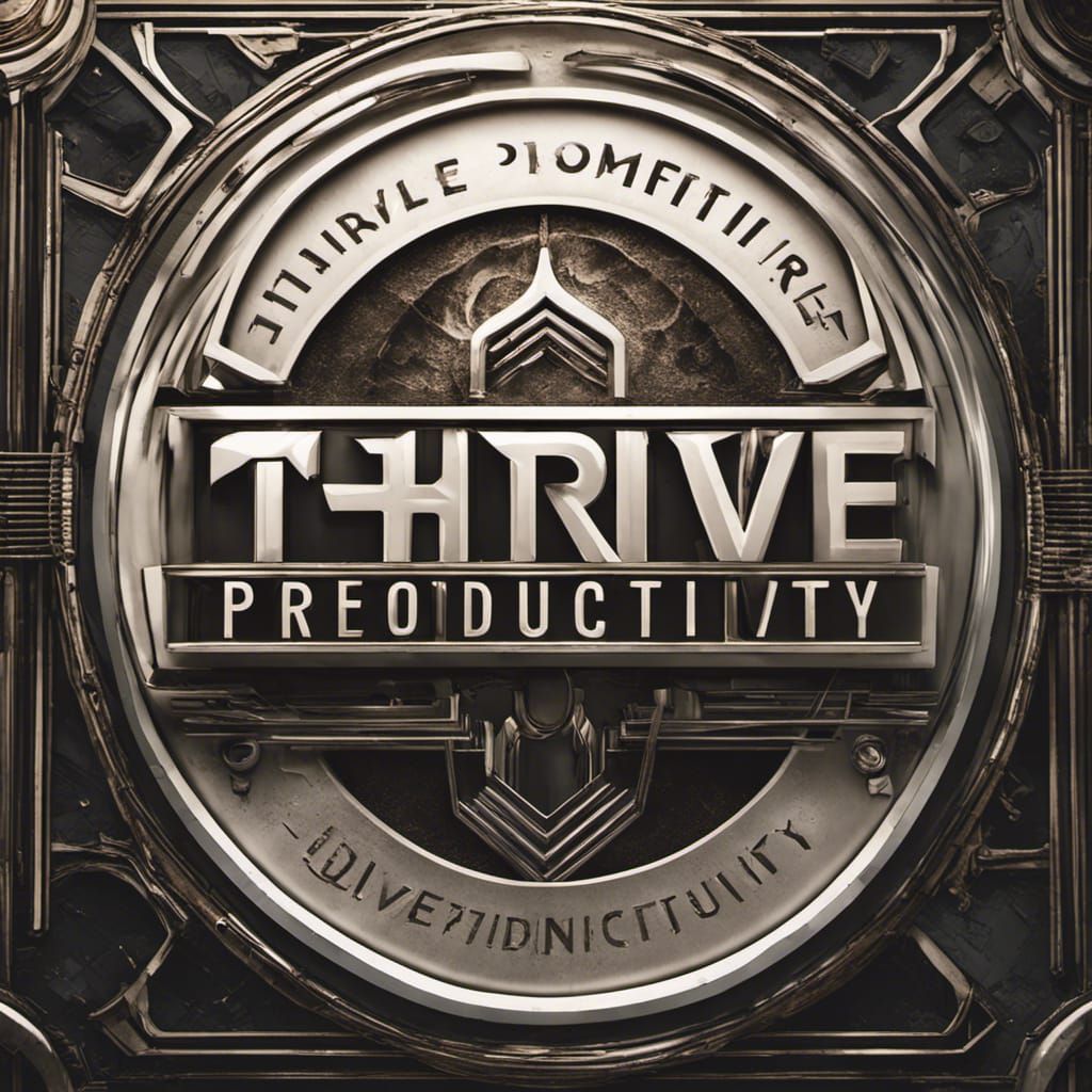 Hyperrealistic Logo for Thrive Productivity