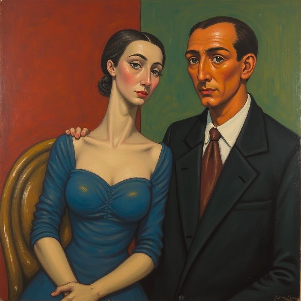 Lady of the House in Vibrant Fauvist Style