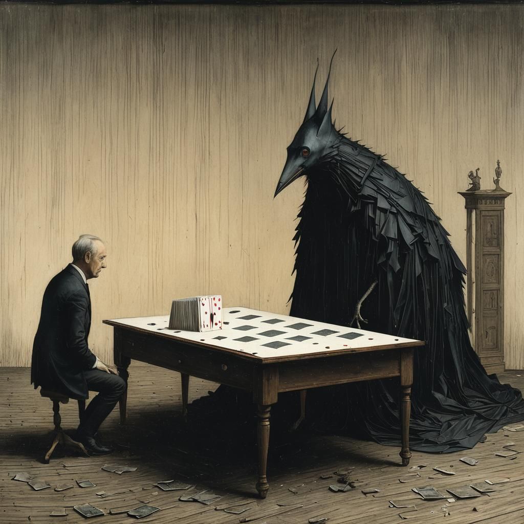 Precarious House of Cards, Hieronymus Bosch Style