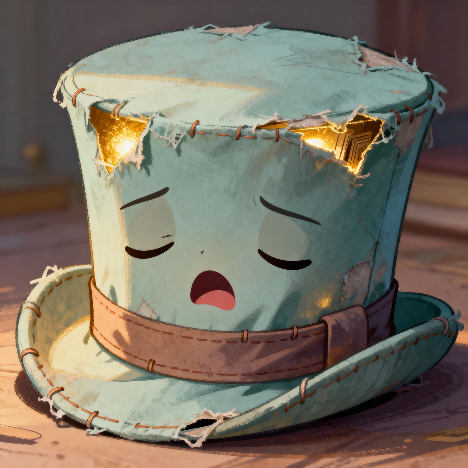 Sleepy Top Hat with Cozy Atmosphere