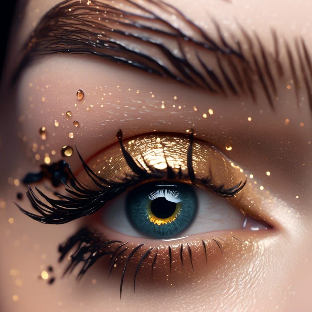 Burning Eye in Dark Fantasy Style