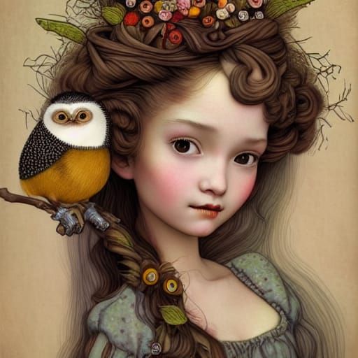 Girl & Owl