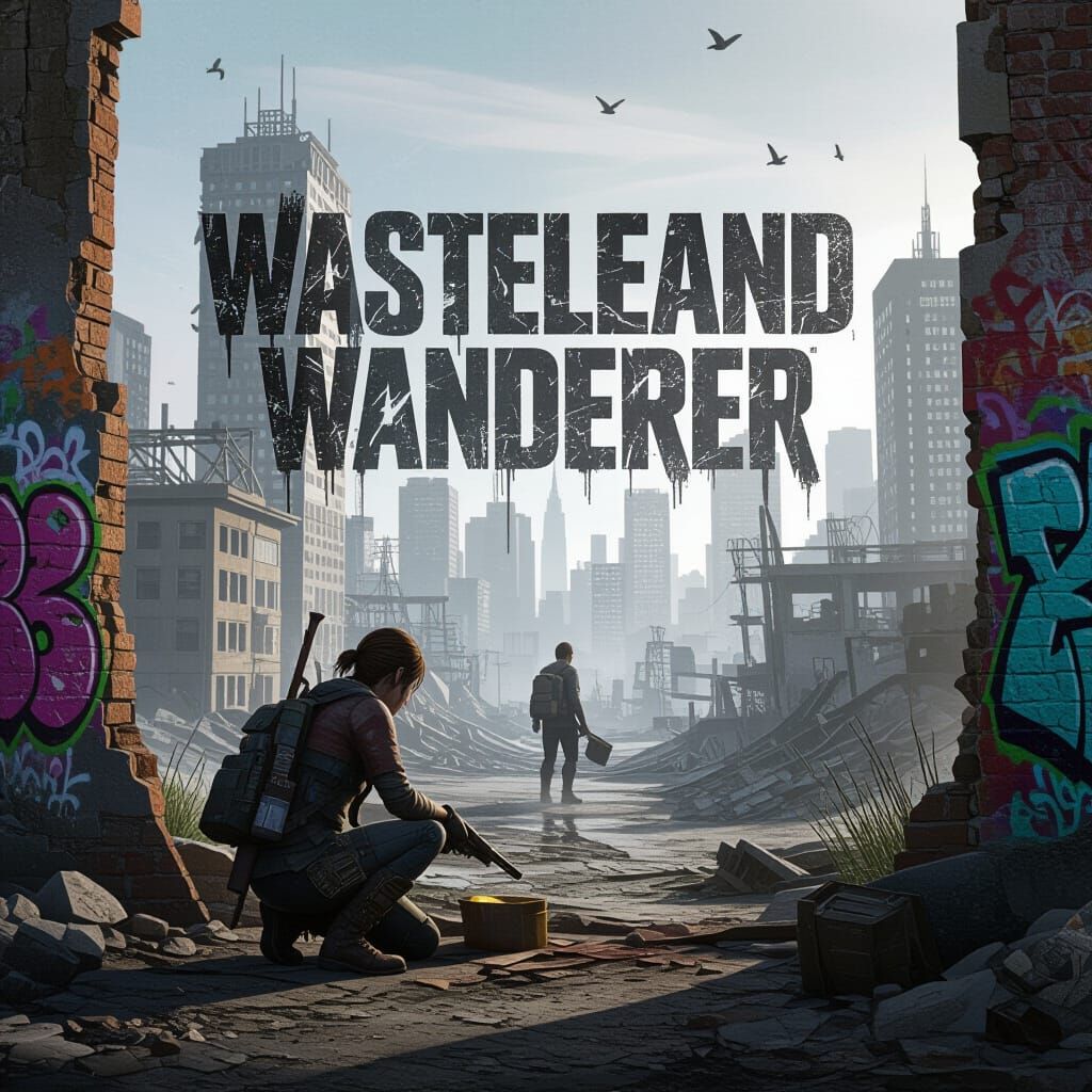 Wasteland Wanderer: Post-Apocalyptic Video Game Cover