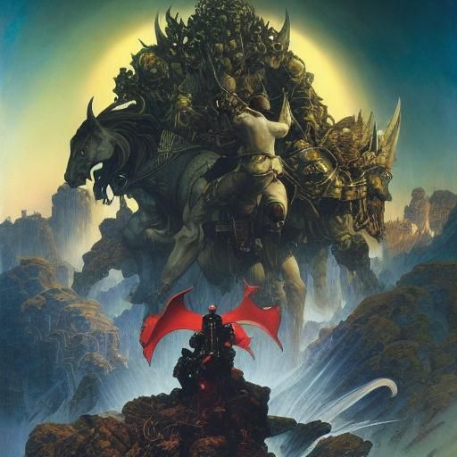 Fantasy Sci-Fi Art Masterpiece in Comic Style