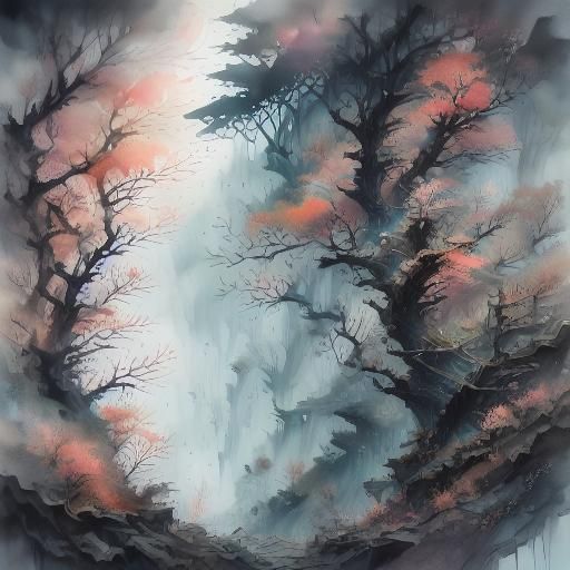 Calligraphy mountain