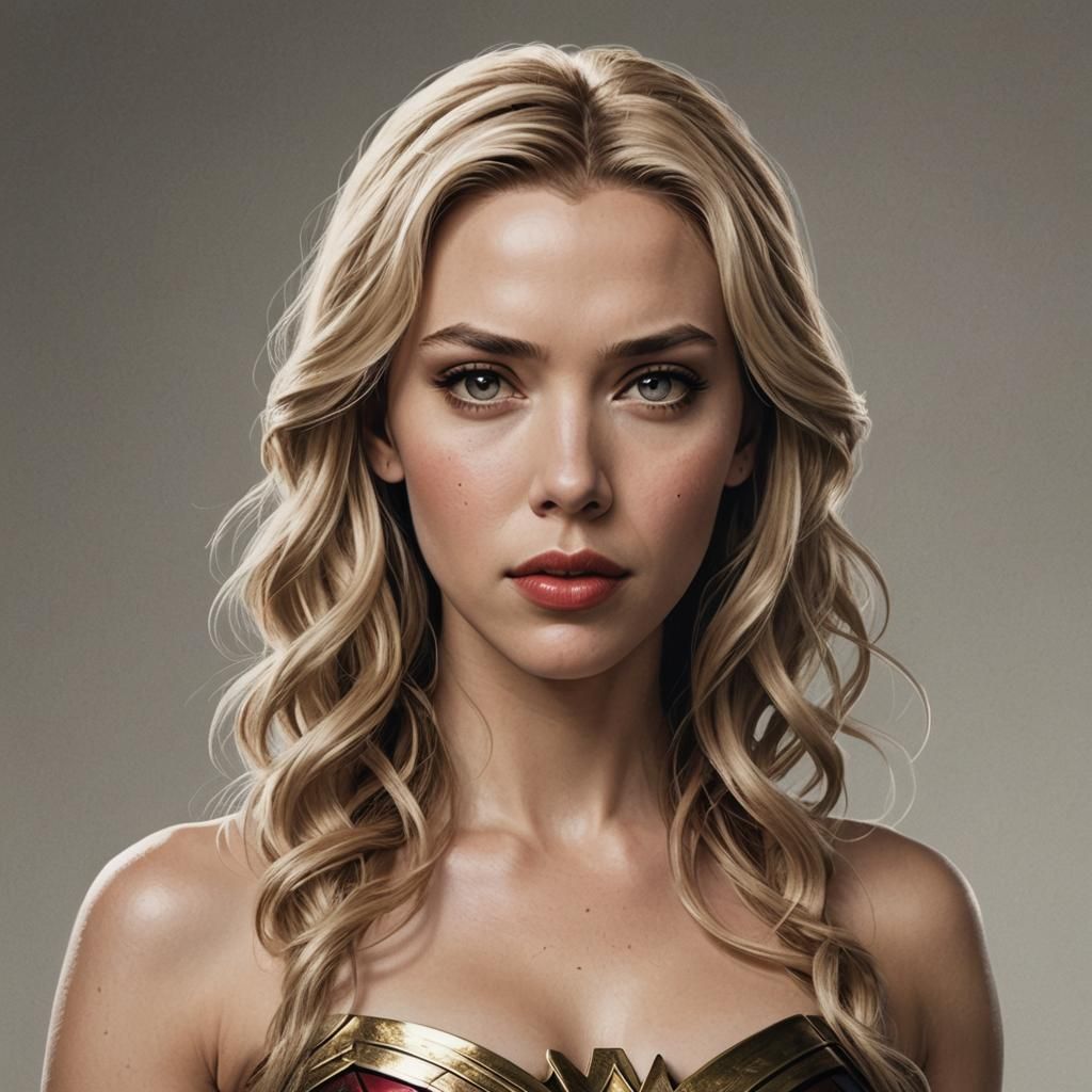 Blonde Woman Portrait with Inviting Eyes