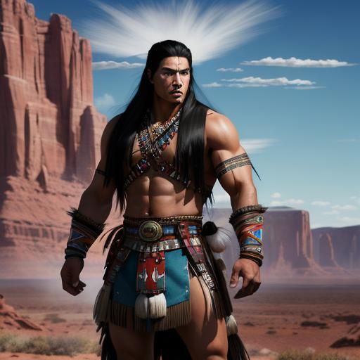 Native american, young Warrior (1)