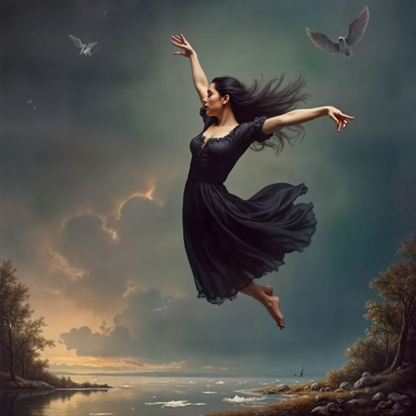 Surreal Magical Realism Painting in Hyperrealism